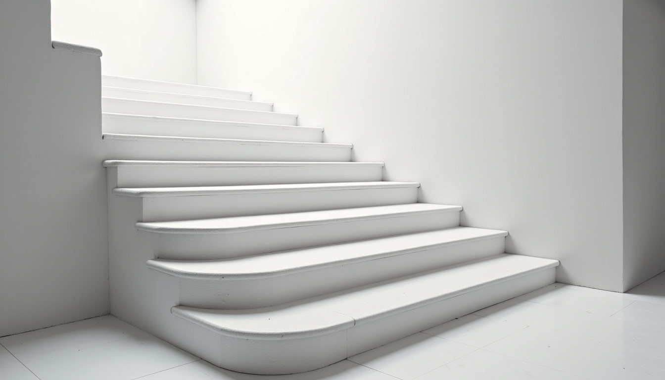 Monte-escalier tournant en cours d