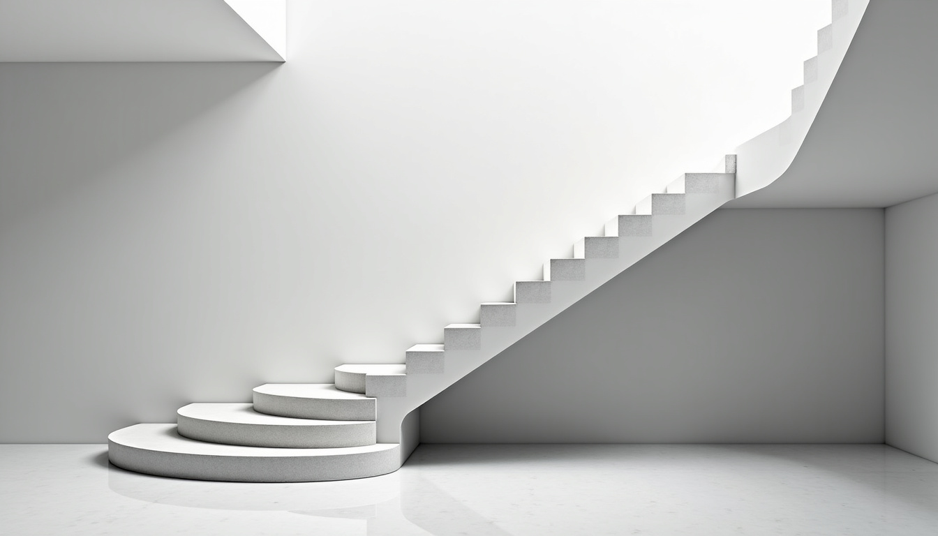 Monte-escalier tournant en cours d