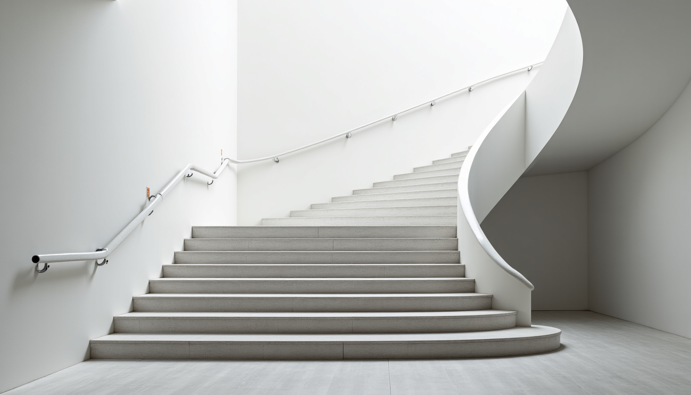 Monte-escalier tournant en cours d