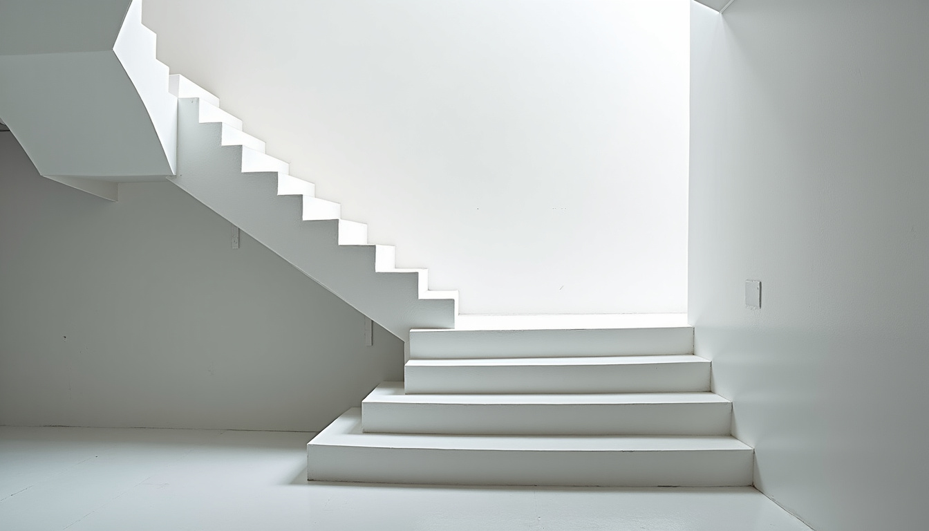 Monte-escalier tournant en cours d