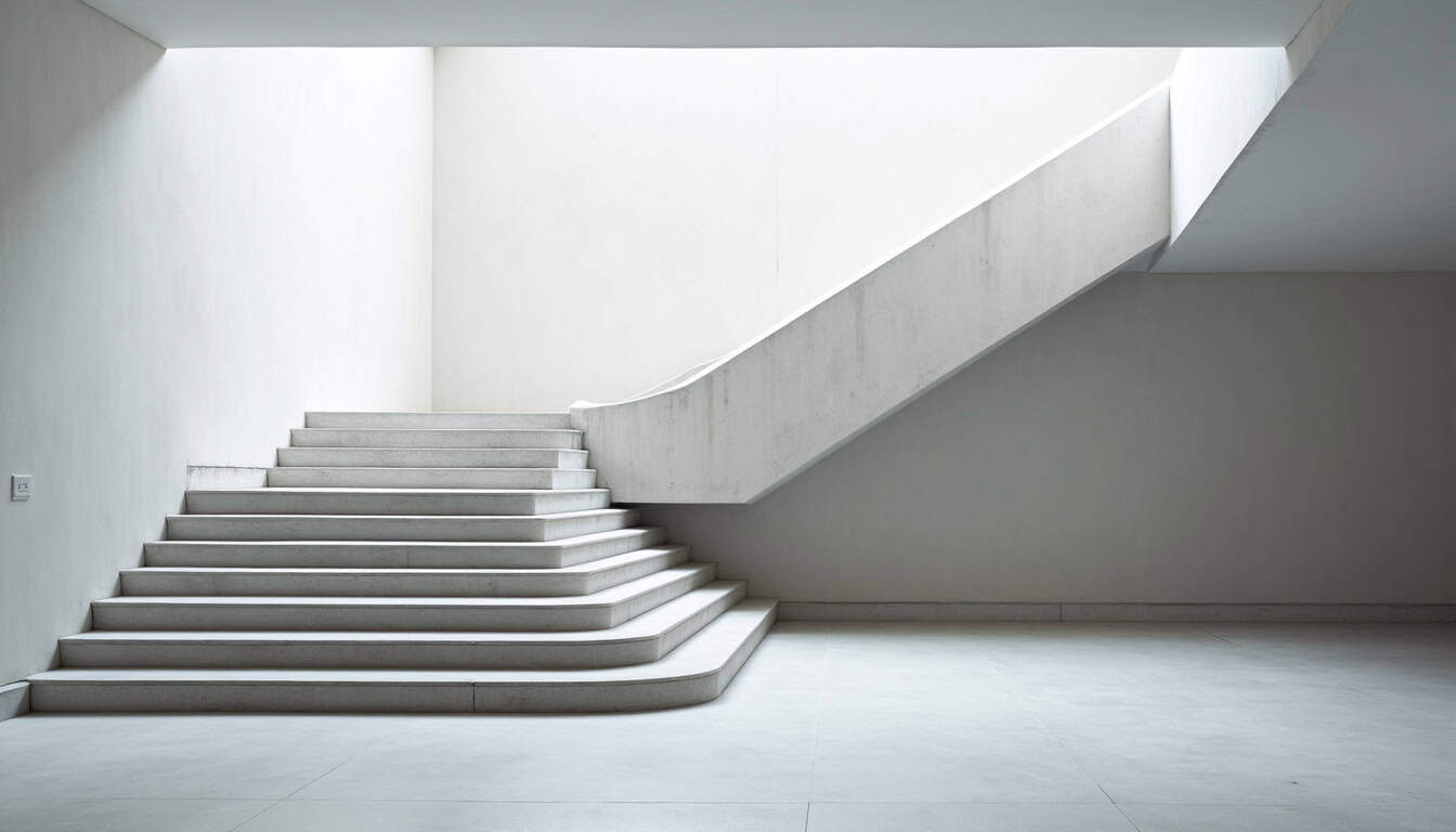 Monte-escalier tournant en cours d