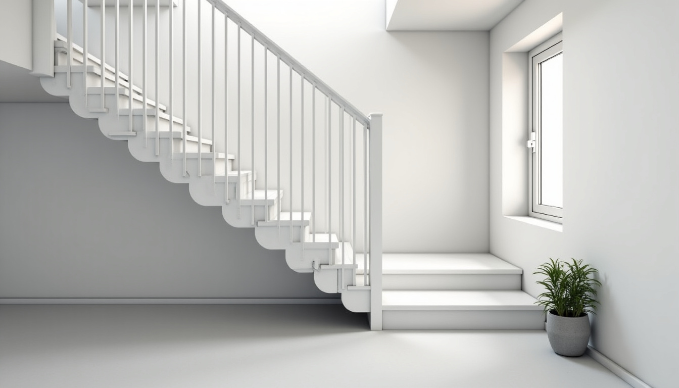 Monte-escalier tournant installé dans un escalier avec virage à Ancy-Dornot