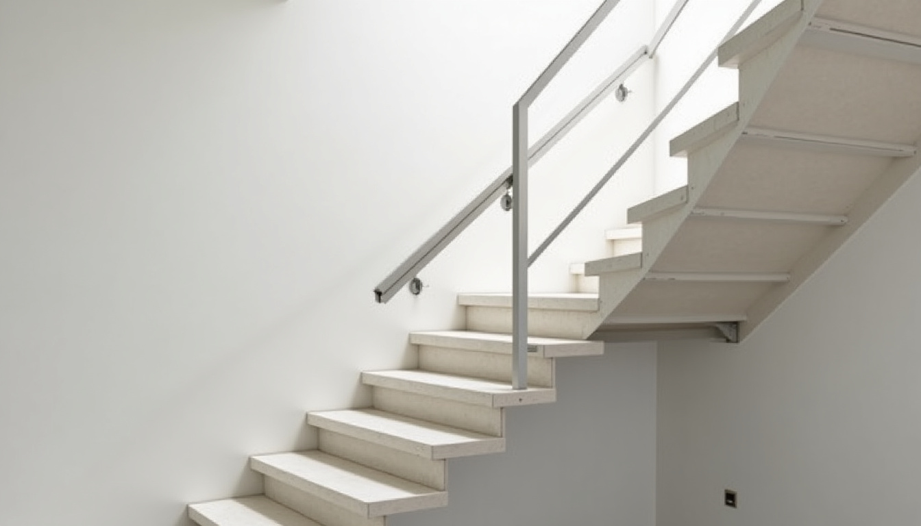 Monte-escalier tournant installé dans un escalier avec virage à Villiers-le-Bâcle