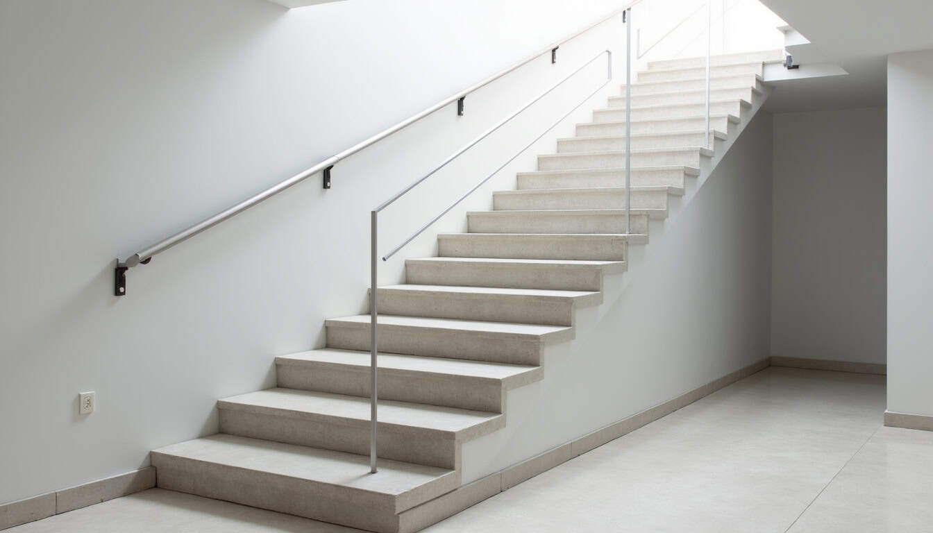 Monte-escalier tournant installé dans un escalier en colimaçon à Damprichard