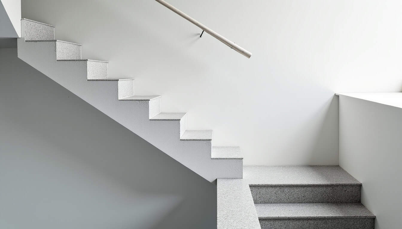 Monte-escalier tournant installé dans un escalier en colimaçon à La Courneuve