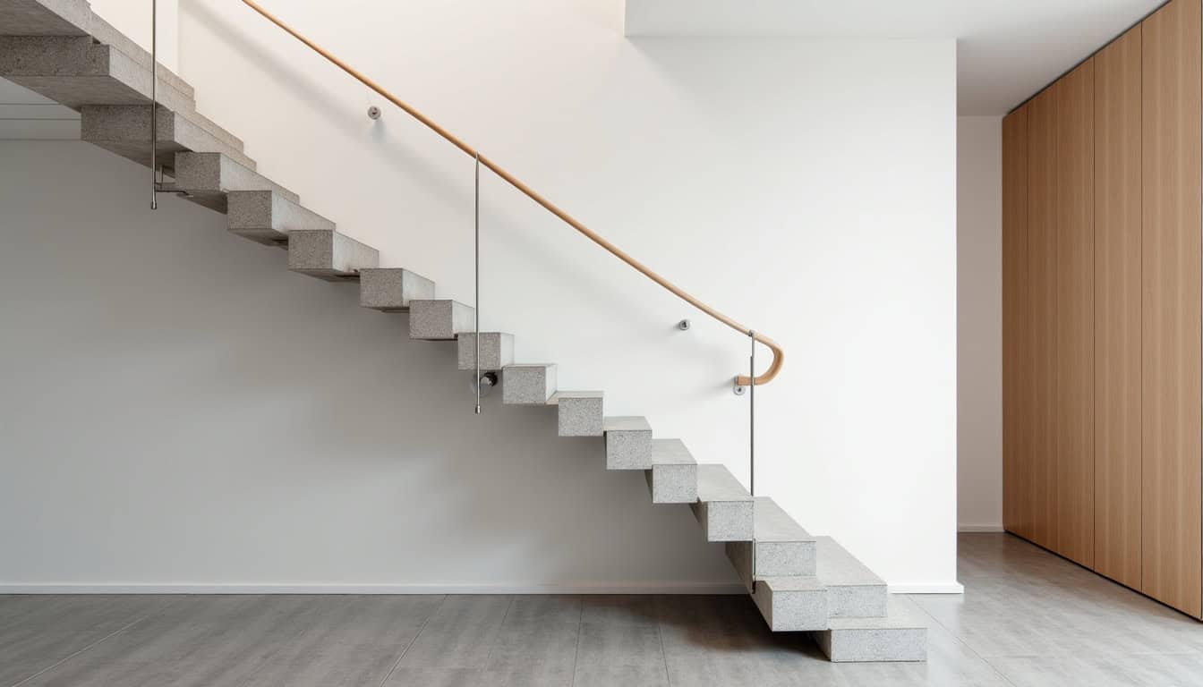 Monte-escalier tournant installé dans un escalier en colimaçon à Les Forges