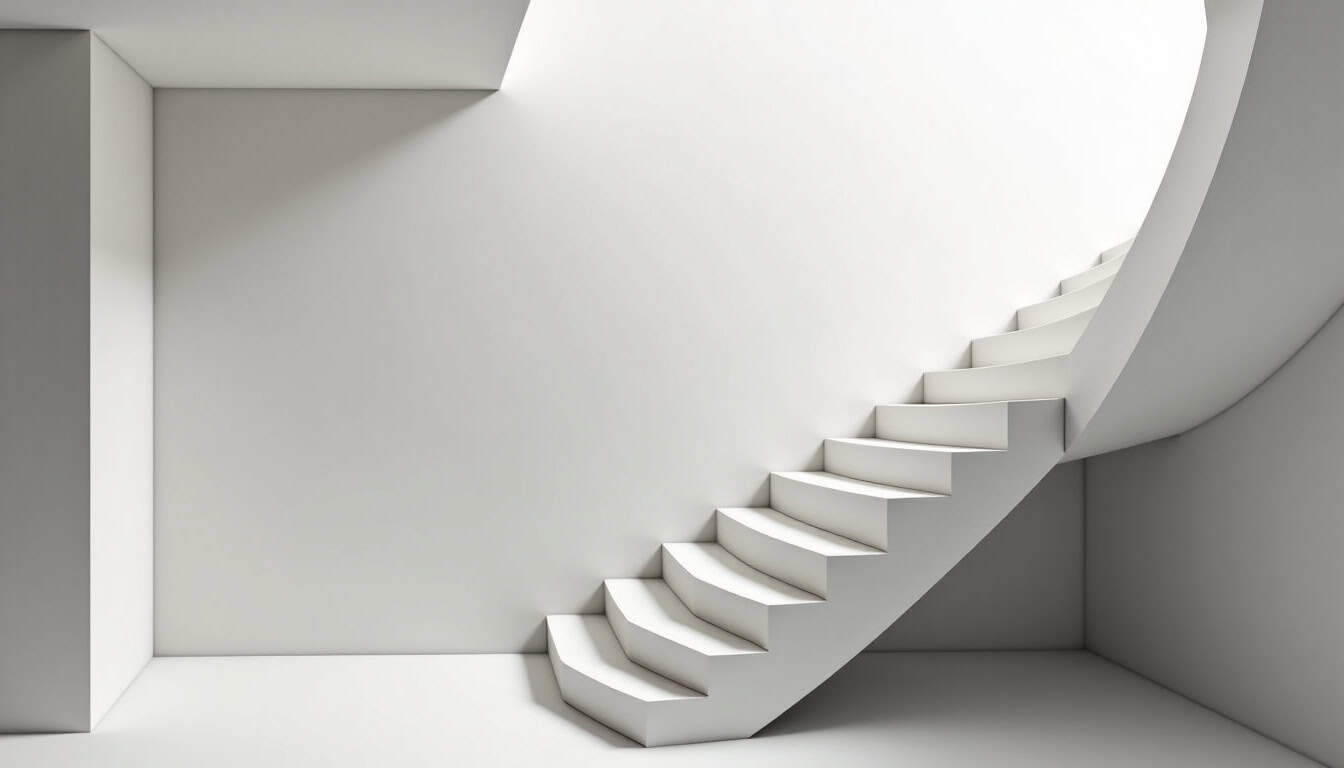 Monte-escalier tournant installé dans un escalier en colimaçon à Saint-Loup-Géanges