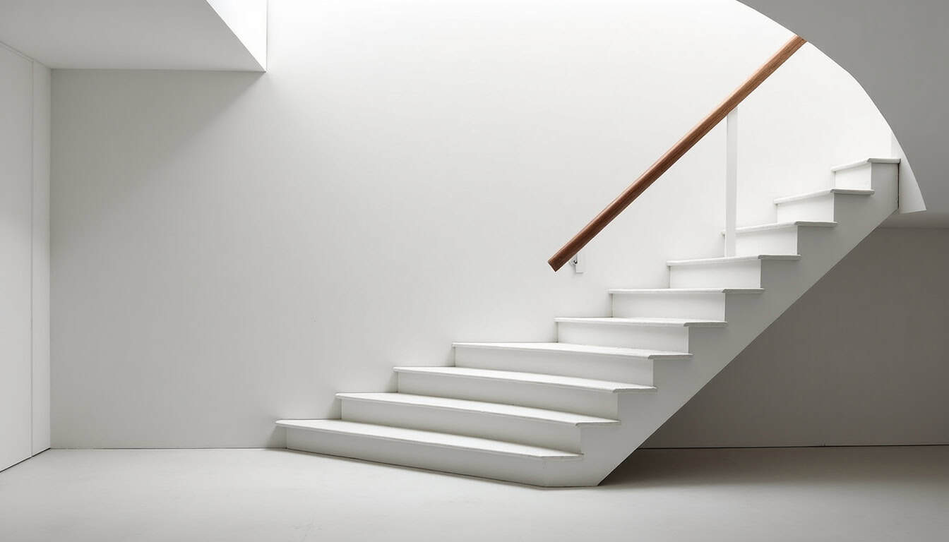 Monte-escalier tournant installé dans un escalier en colimaçon à Solliès-Toucas