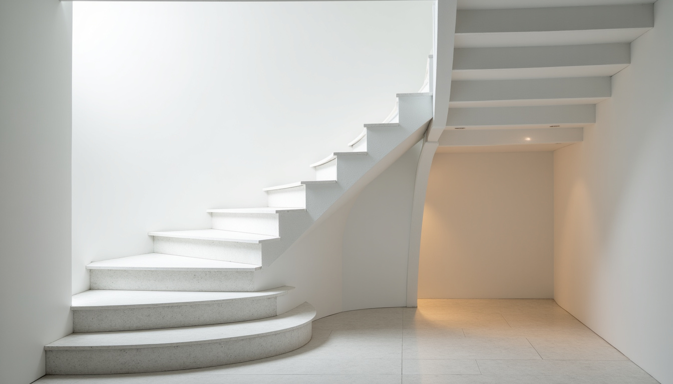 Monte-escalier tournant installé dans un escalier intérieur à Néris-les-Bains