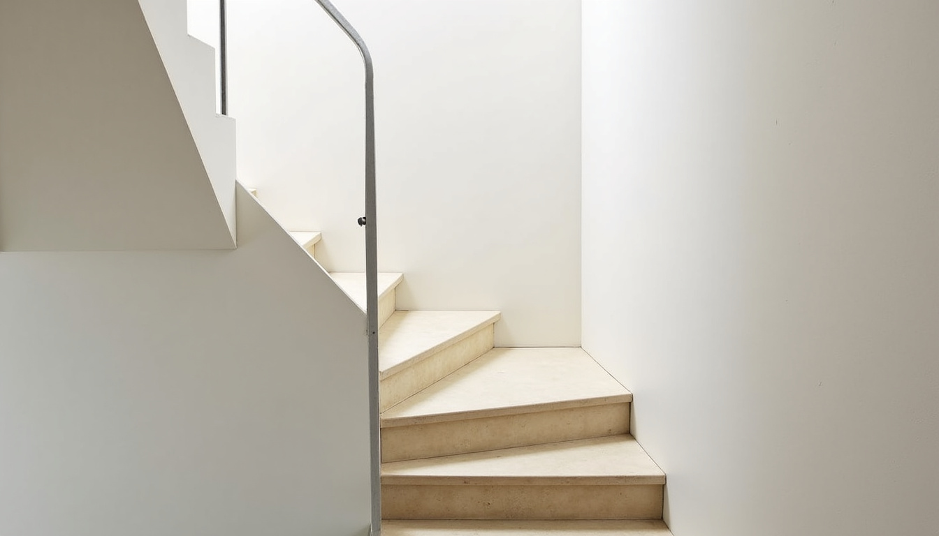 Monte-escalier tournant installé dans un escalier intérieur en Gironde