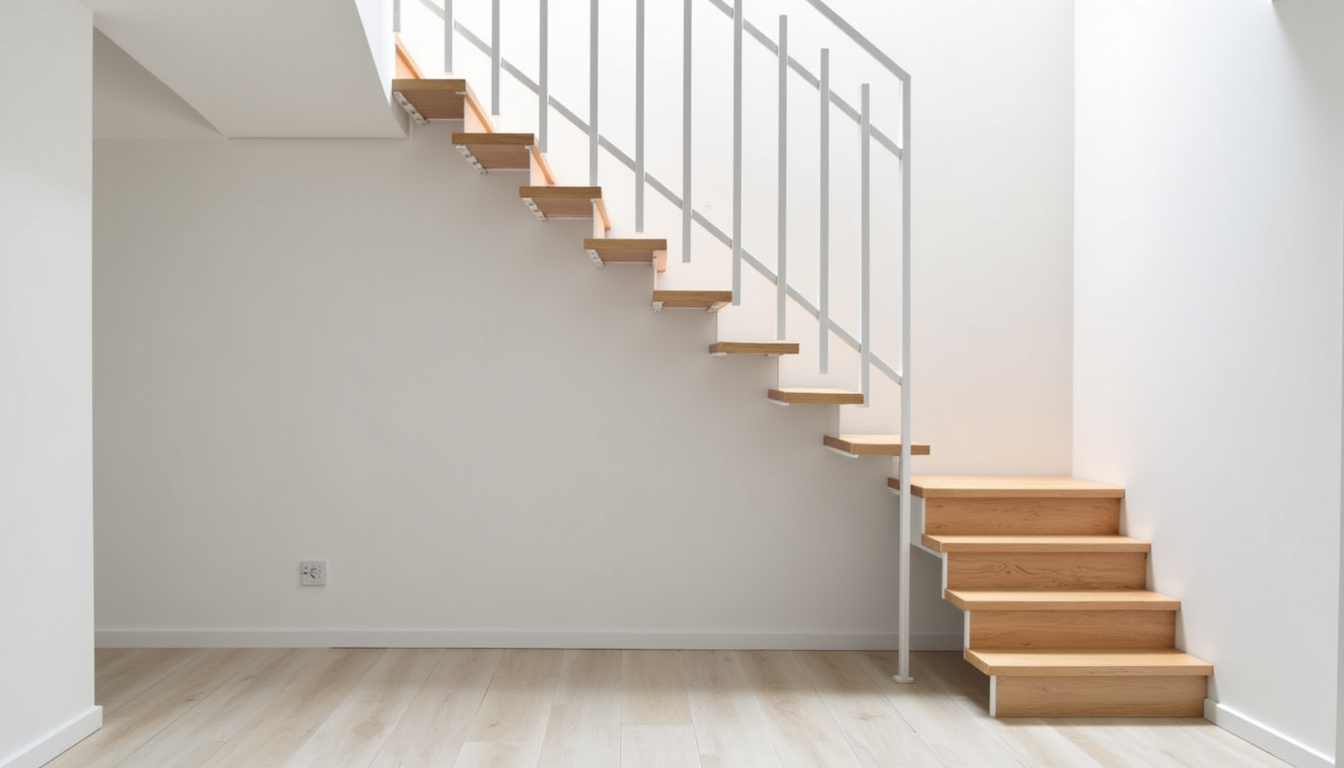 Monte-escalier tournant installé dans une habitation à Ballainvilliers