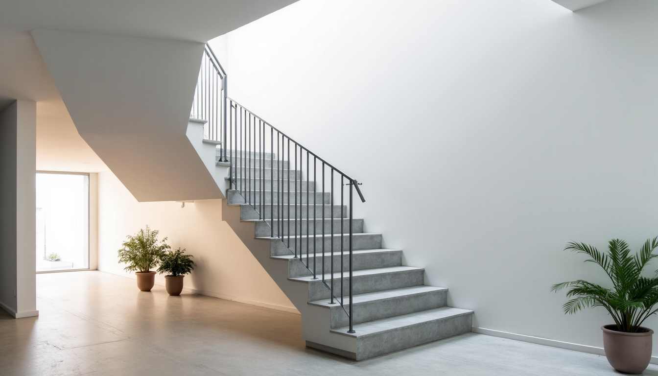 Monte-escalier tournant installé dans une habitation à Ermont, montrant le rail ajusté aux courbes de l