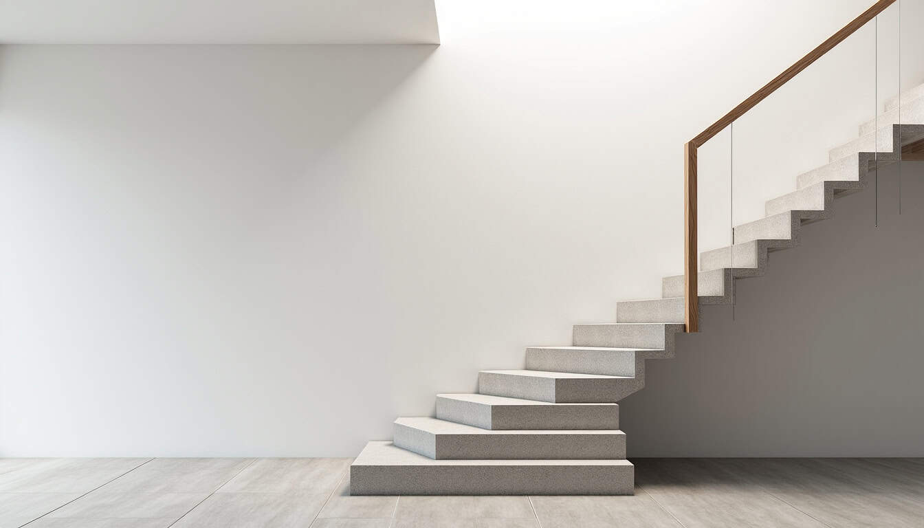 Monte-escalier tournant installé dans une habitation à Les Sorinières
