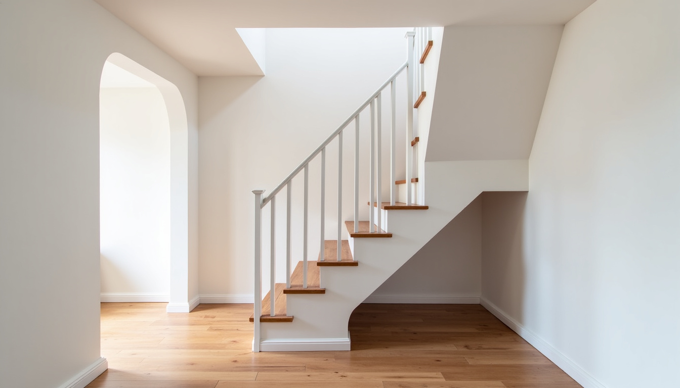 Monte-escalier tournant installé dans une maison à Beaupréau-en-Mauges avec escalier en colimaçon