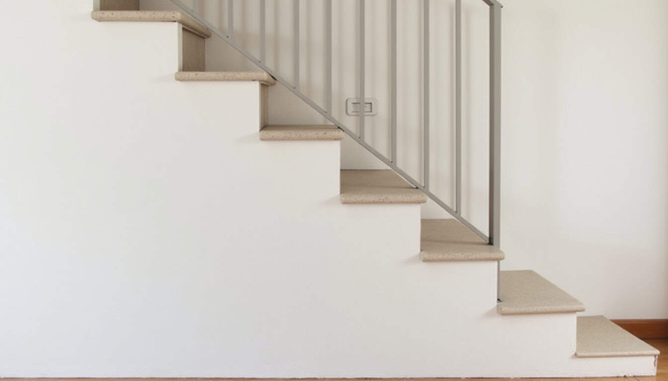 Monte-escalier tournant installé dans une maison à Camors, modèle adapté aux escaliers courbes
