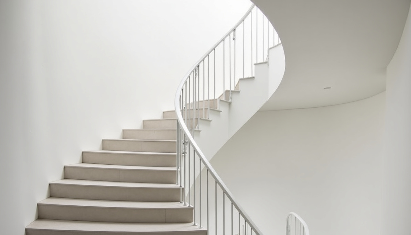 Monte-escalier tournant installé dans une maison à Clermont-Créans