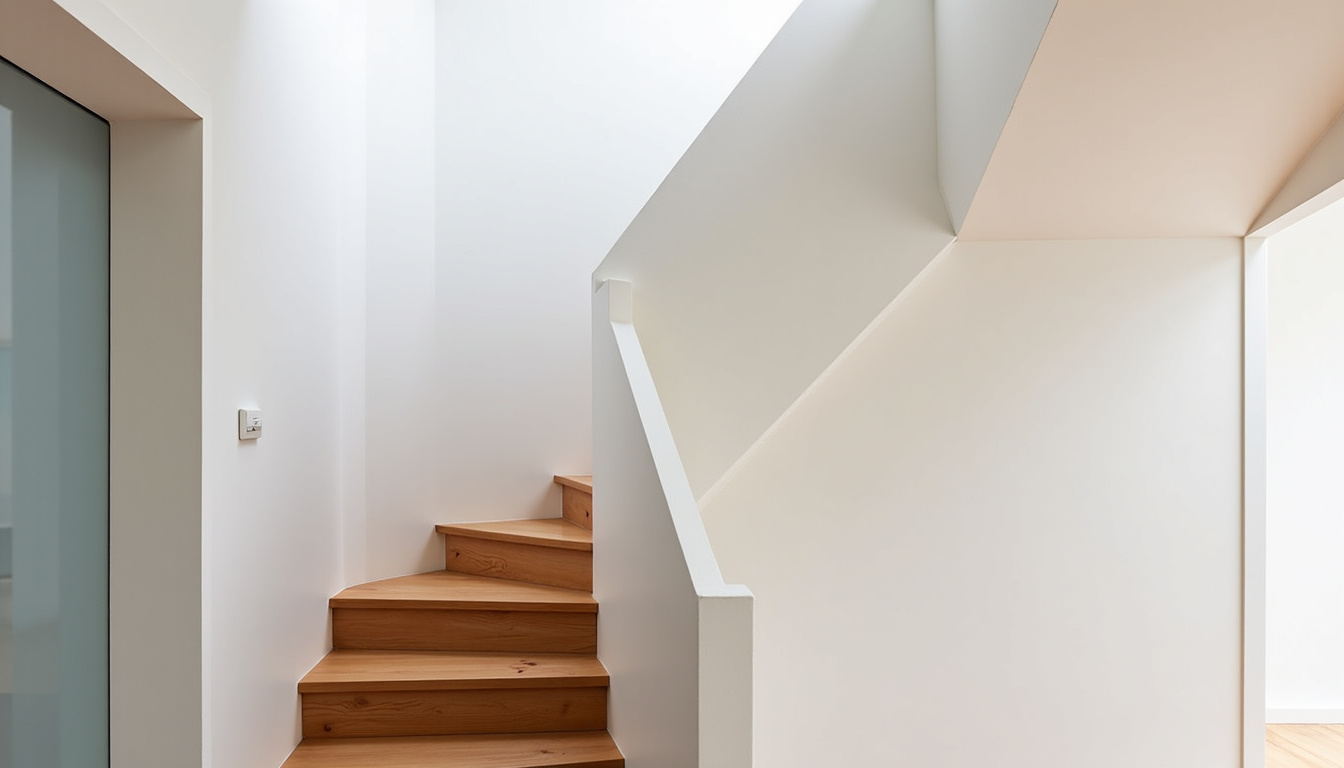 Monte-escalier tournant installé dans une maison à Custines avec escalier en colimaçon