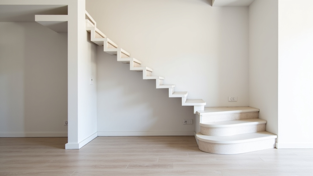 Monte-escalier tournant installé dans une maison à Legé, adapté à un escalier en colimaçon