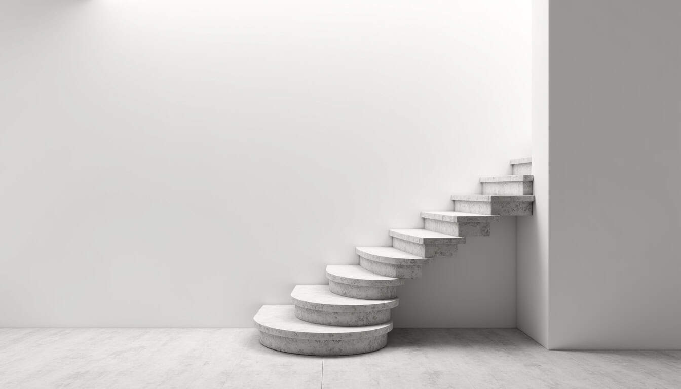 Monte-escalier tournant installé dans une maison à Manneville-la-Goupil