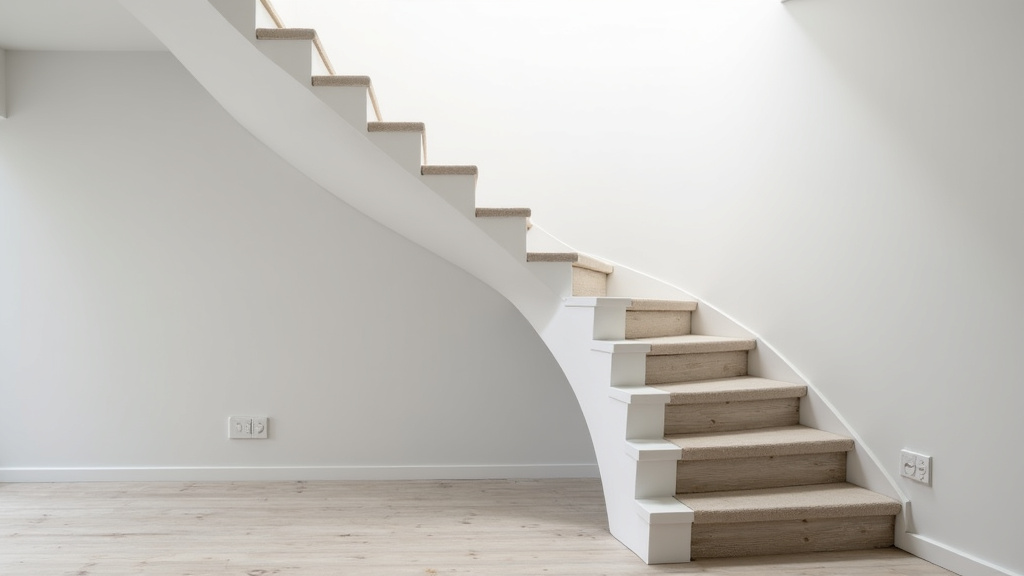 Monte-escalier tournant installé dans une maison à Mareuil-sur-Lay-Dissais