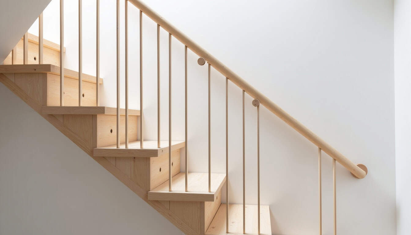 Monte-escalier tournant installé dans une maison à Rebréchien, avec rail adapté à un escalier en colimaçon