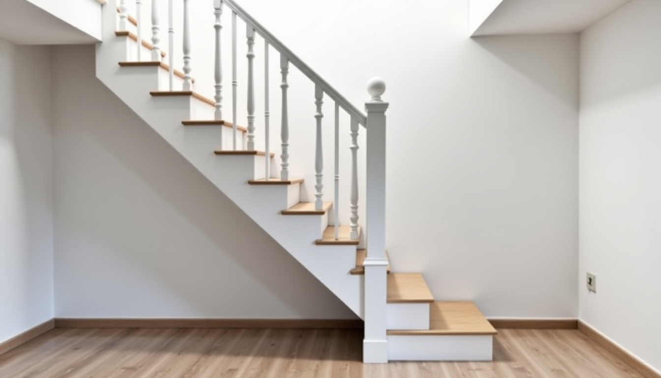 Monte-escalier tournant installé dans une maison à Rougiers, escalier avec un virage