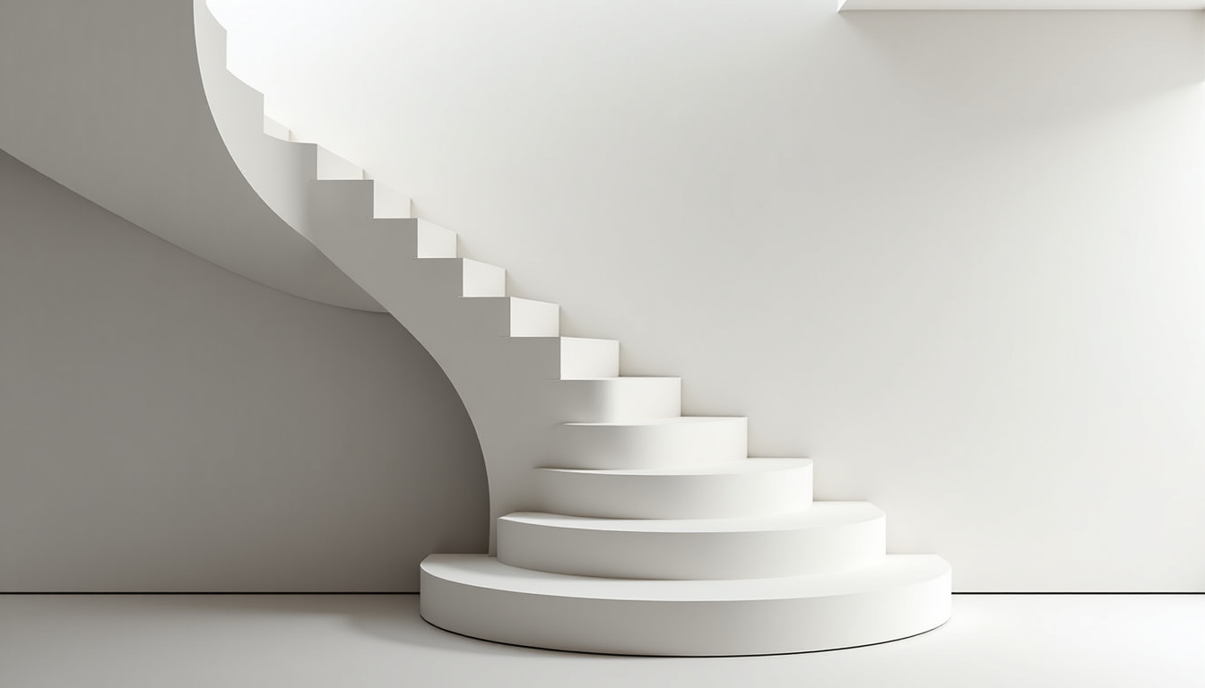 Monte-escalier tournant installé dans une maison à Saint-Paul-de-Varax avec virage à 180 degrés