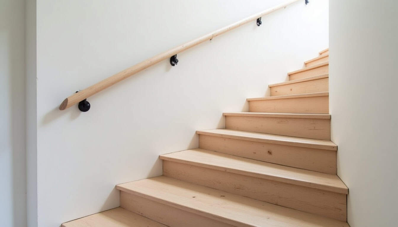 Monte-escalier tournant installé dans une maison à Sainville, adapté à un escalier en colimaçon