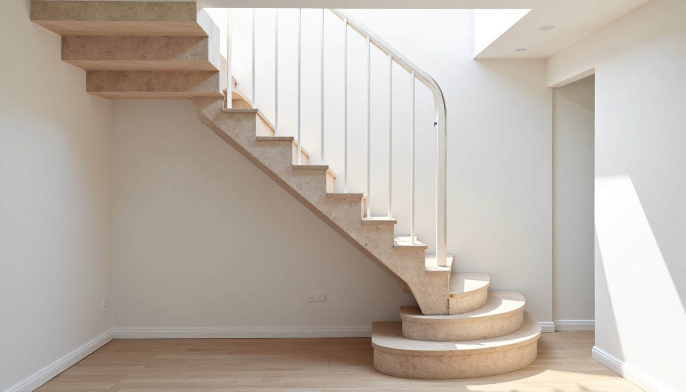 Monte-escalier tournant installé dans une maison à Virey-le-Grand avec escalier en colimaçon