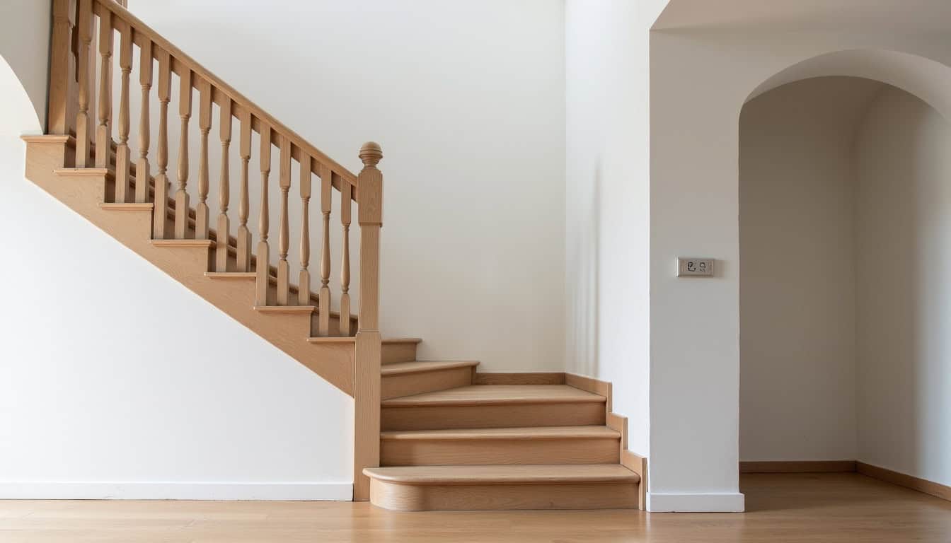 Monte-escalier tournant installé dans une maison ancienne à Saint-Porchaire