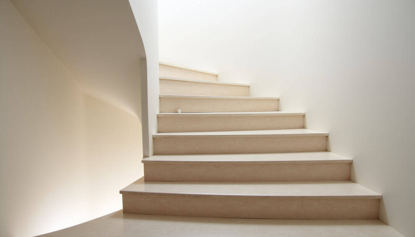 Monte-escalier tournant installé dans une maison ancienne de Montmeyran, escalier en colimaçon