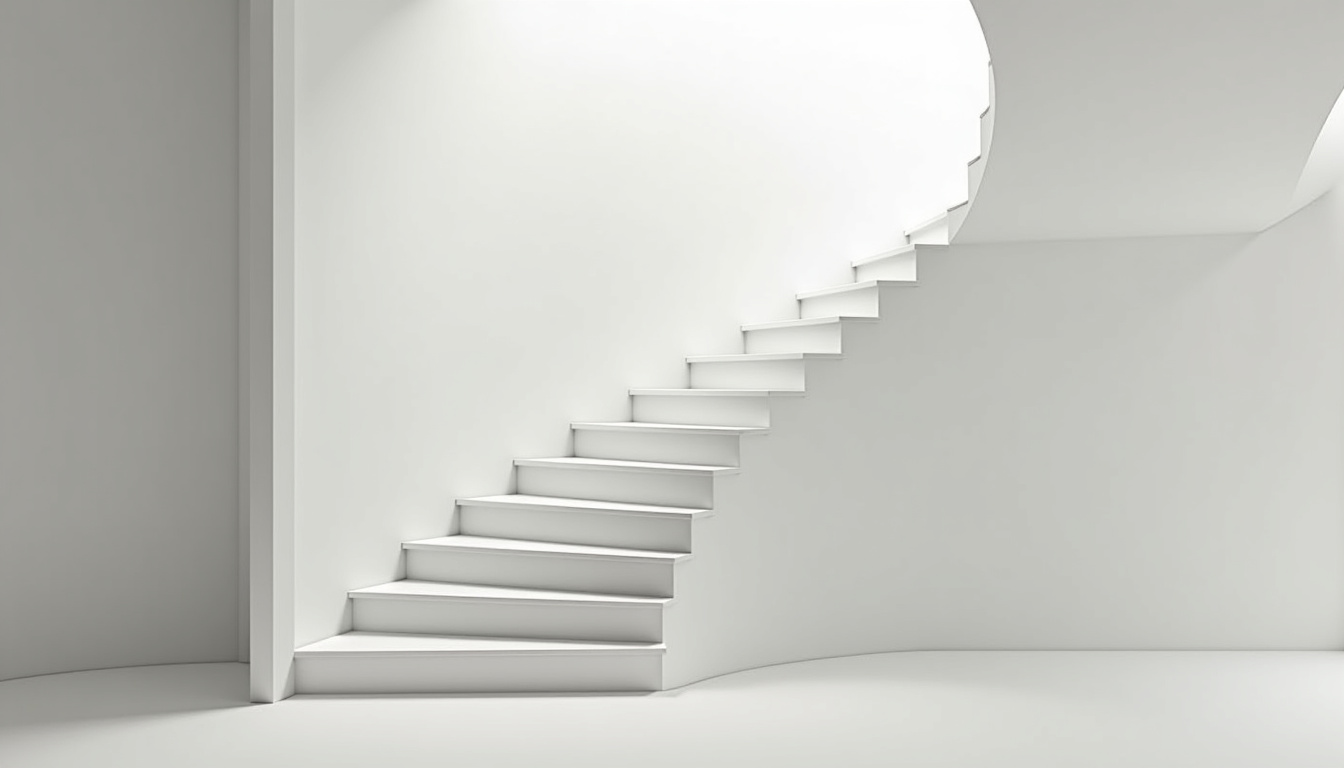 Monte-escalier tournant installé dans une maison de Dompierre-sur-Mer