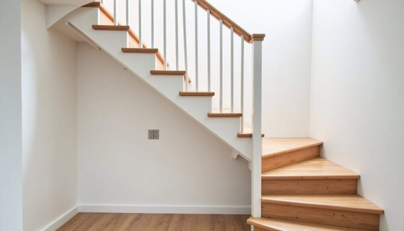 Monte-escalier tournant installé dans une maison de Ligueil avec escalier en colimaçon