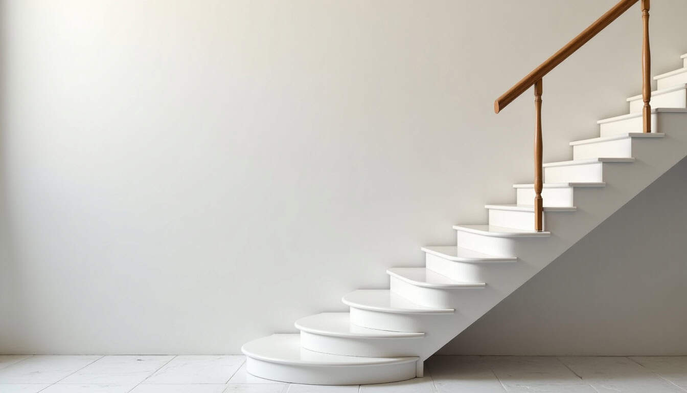 Monte-escalier tournant installé dans une maison traditionnelle à Dolus-d