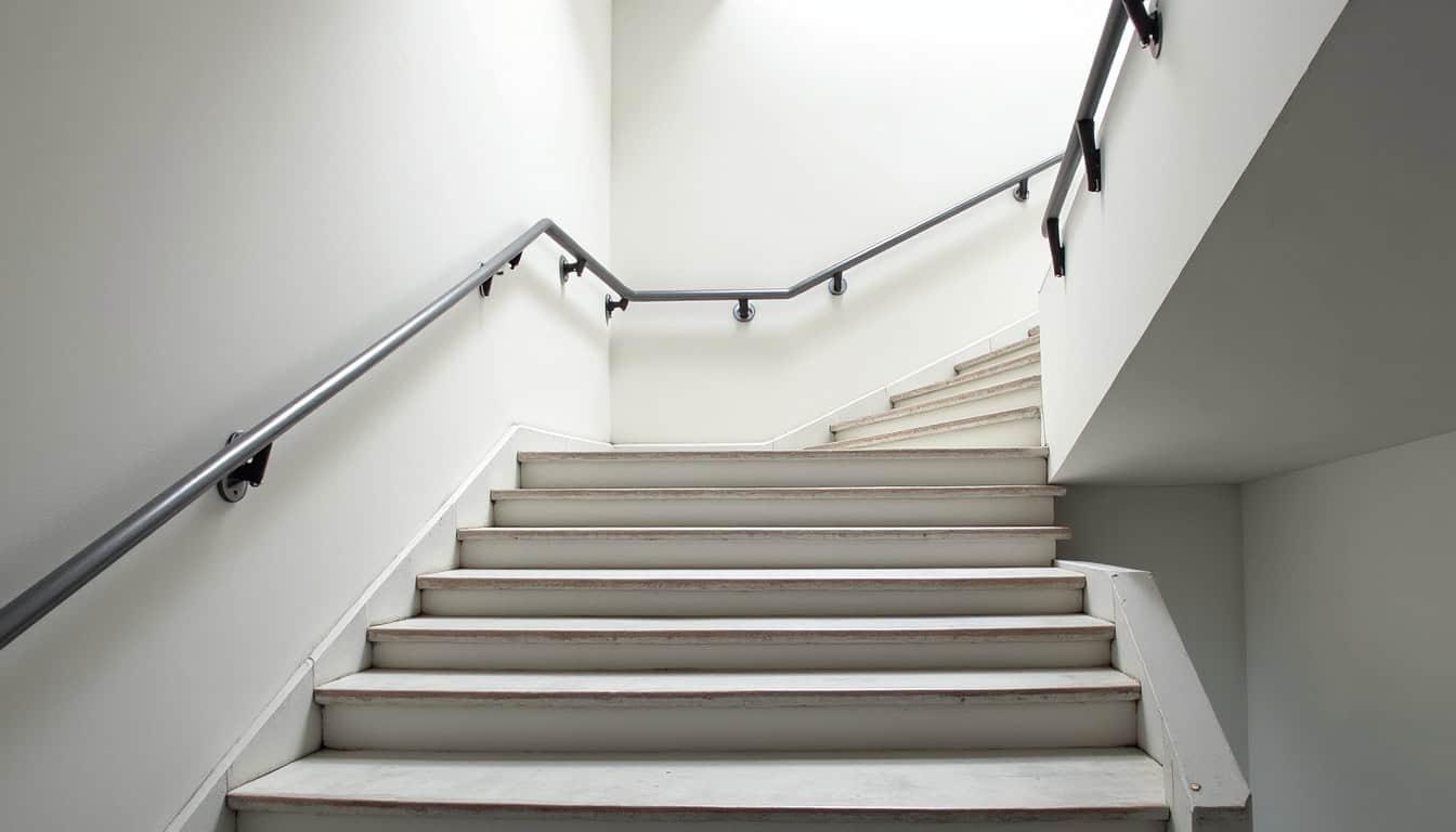 Monte-escalier tournant installé sur un escalier à virage à Puylaurens