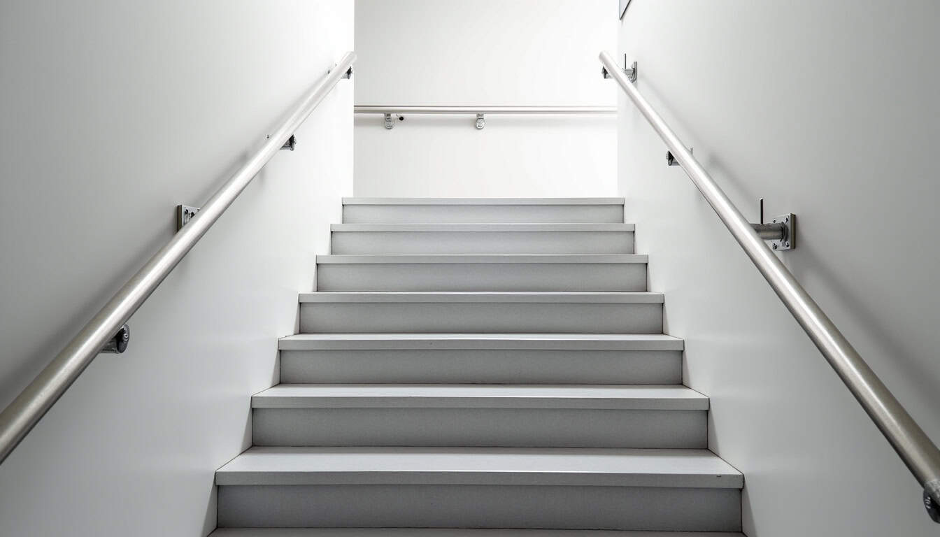 Monte-escalier tournant installé sur un escalier avec virage à Prix-lès-Mézières