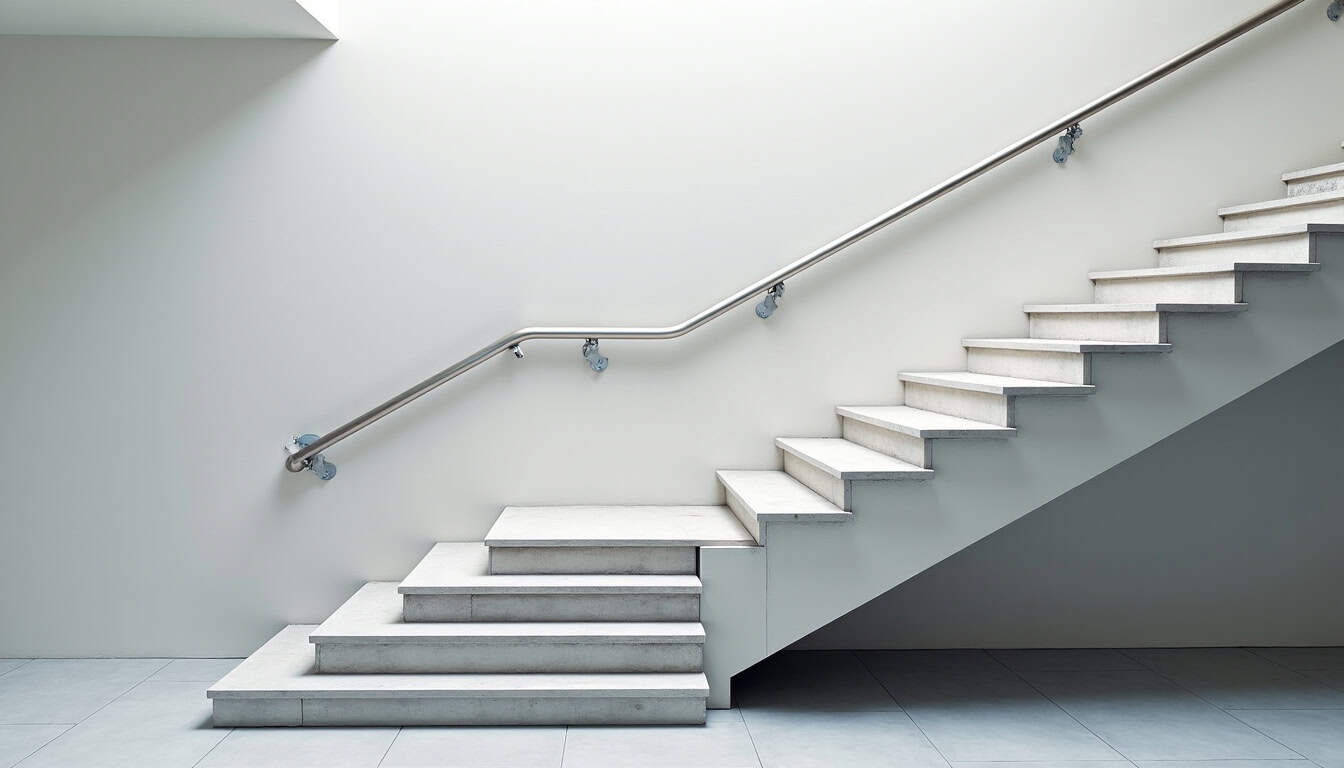Monte-escalier tournant installé sur un escalier avec virage à Wattrelos
