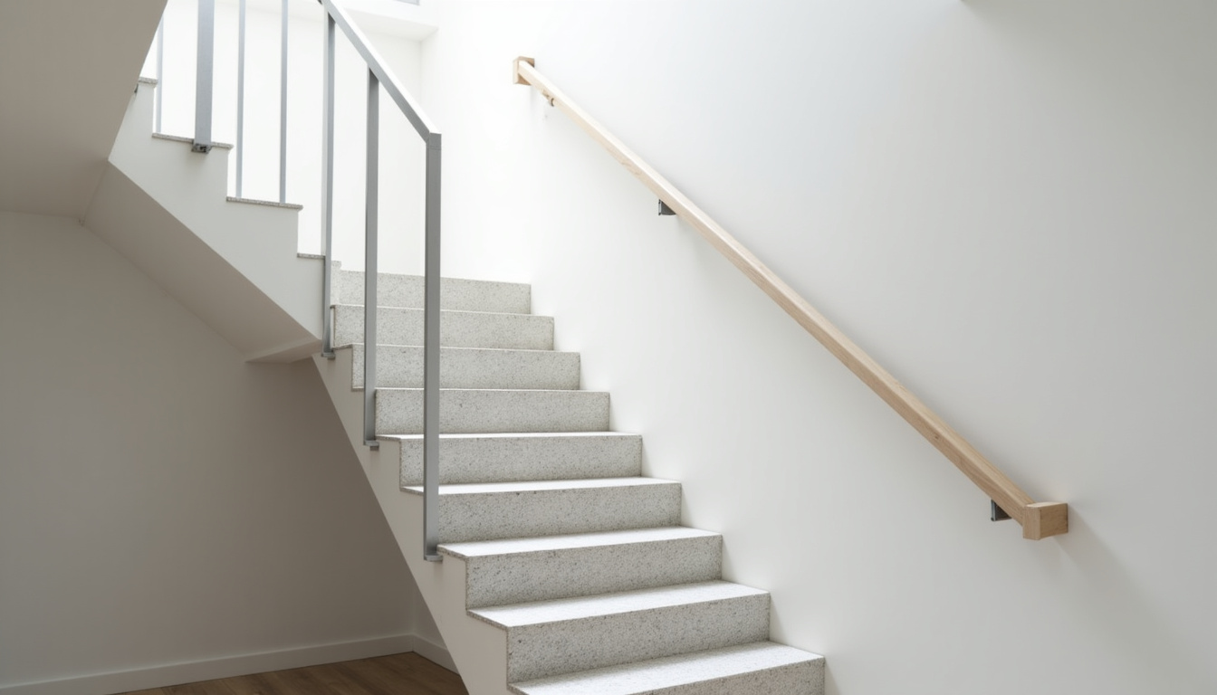 Monte-escalier tournant installé sur un escalier en colimaçon à Art-sur-Meurthe