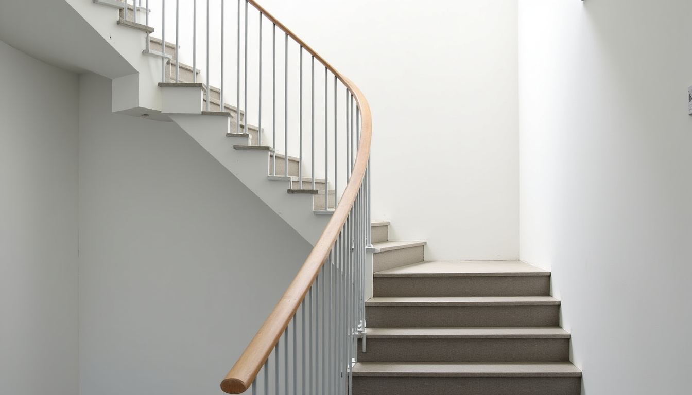 Monte-escalier tournant installé sur un escalier en colimaçon à Kurtzenhouse