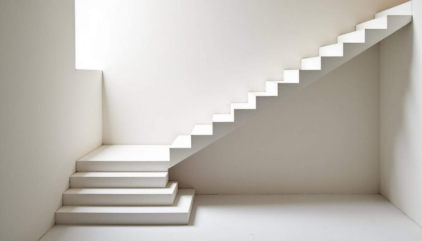 Monte-escalier tournant installé sur un escalier en colimaçon à La Chapelle-en-Serval