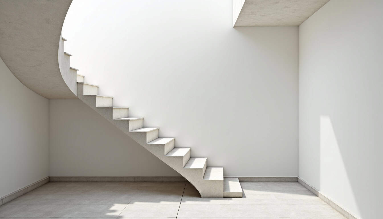 Monte-escalier tournant installé sur un escalier en colimaçon à Les Roches-de-Condrieu