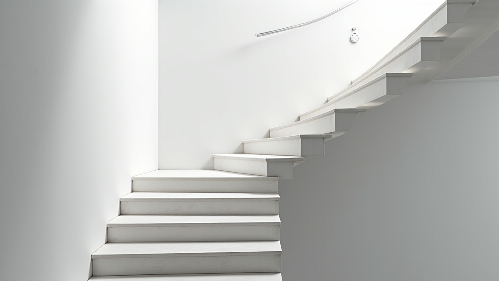 Monte-escalier tournant installé sur un escalier en colimaçon à Mervent