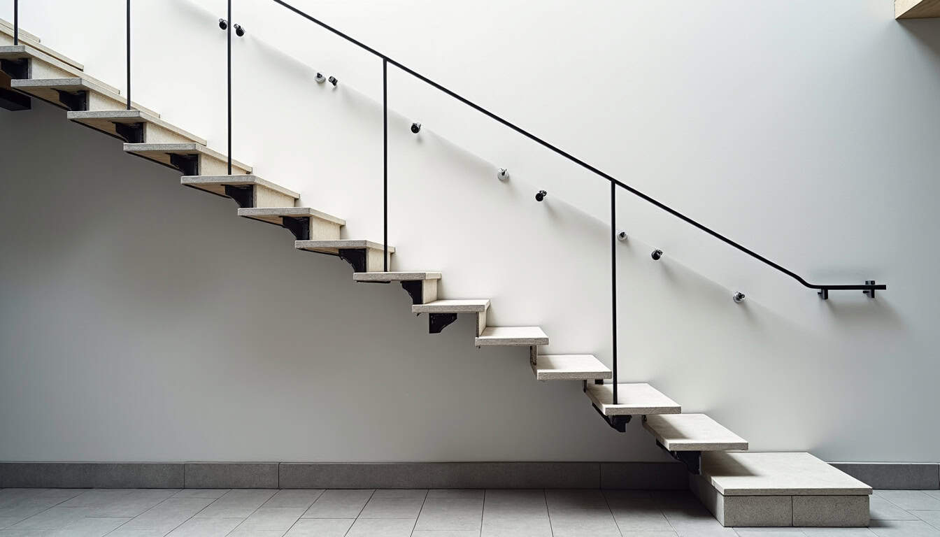 Monte-escalier tournant installé sur un escalier en colimaçon à Montguyon