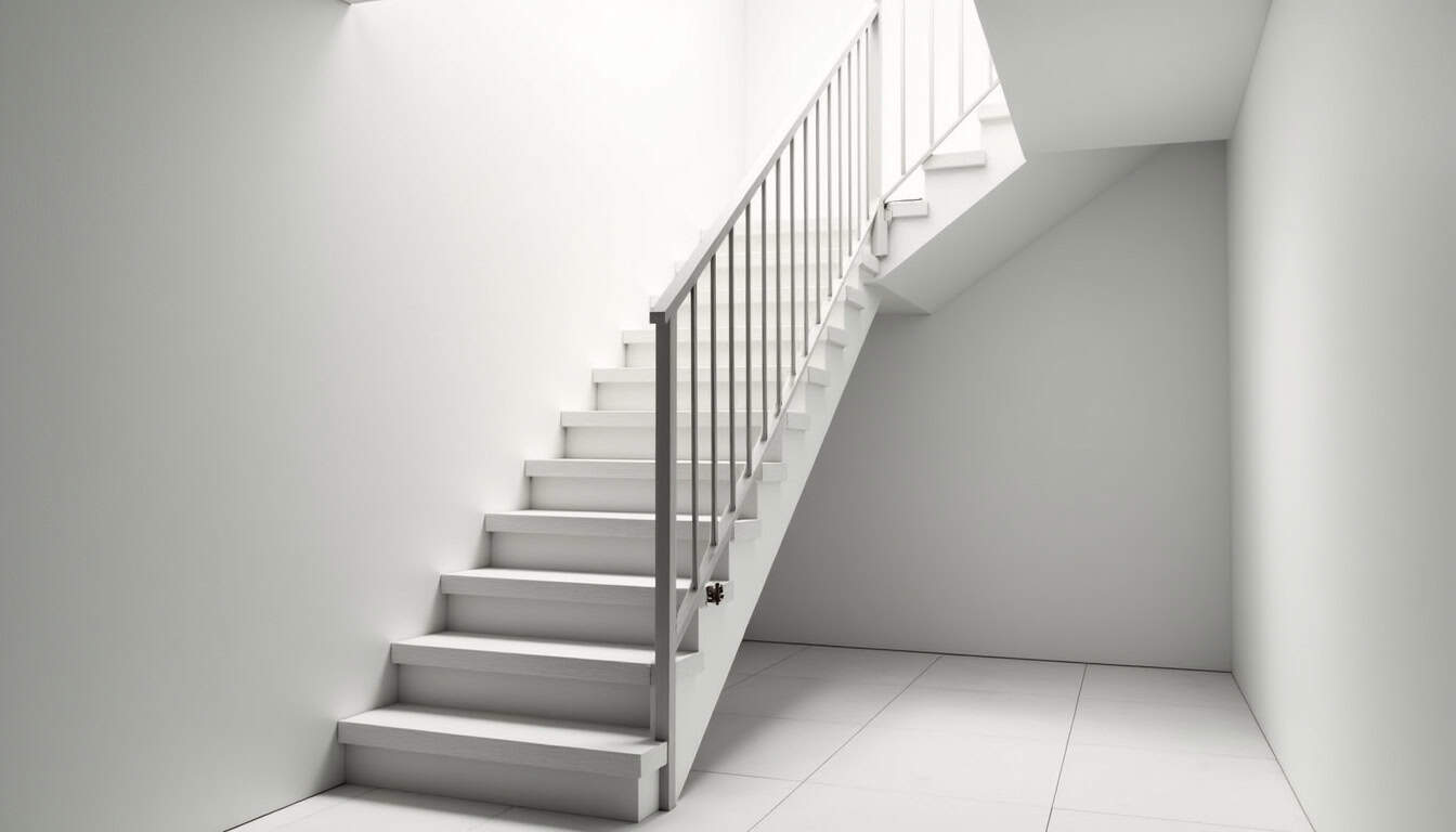 Monte-escalier tournant installé sur un escalier en colimaçon dans un logement de l