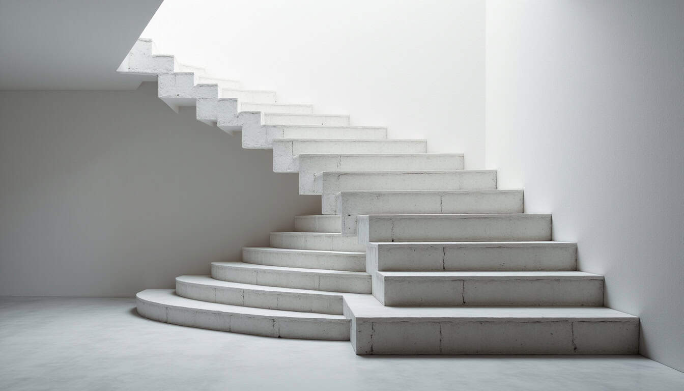 Monte-escalier tournant installé sur un escalier en colimaçon