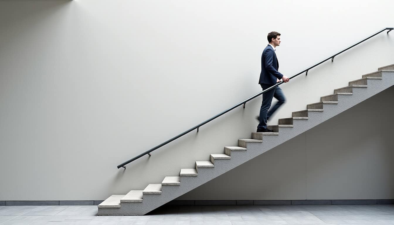 Personne utilisant un monte-escalier à Saint-Martin-de-hinx