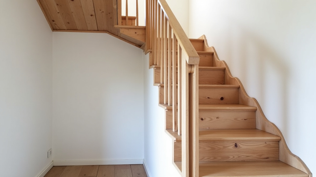 Photographie d’un escalier intérieur typique à Saint-Julien-Chapteuil, illustrant les défis d’installation d’un monte-escalier dans une maison ancienne du village