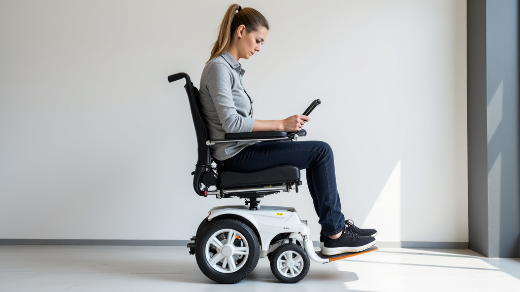 Plateforme élévatrice pour fauteuil roulant installée à Puiseux-en-France