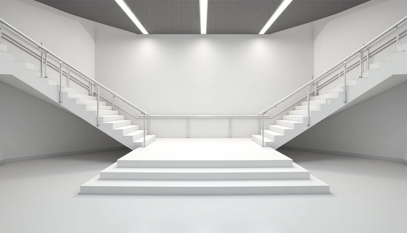 Plateforme monte-escalier installée à la Salle de la Poudrière à Leffrinckoucke