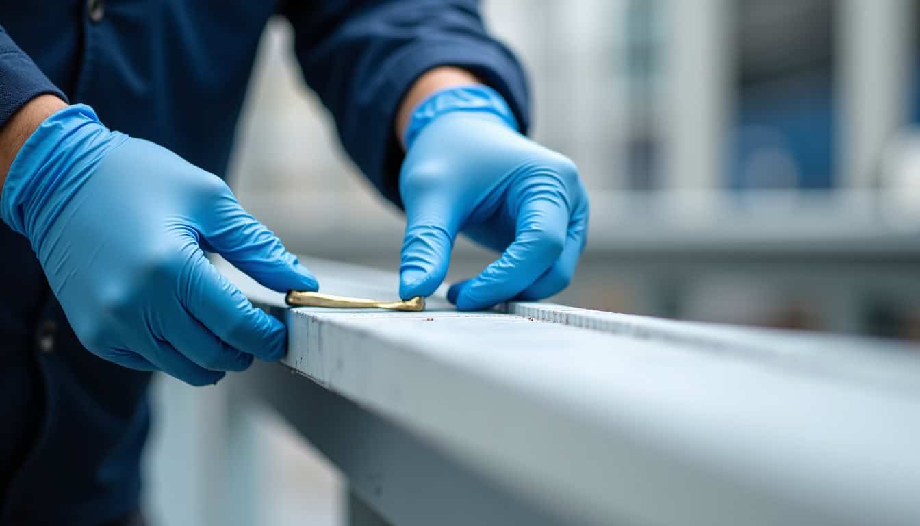 Préparation et mise en place du rail d